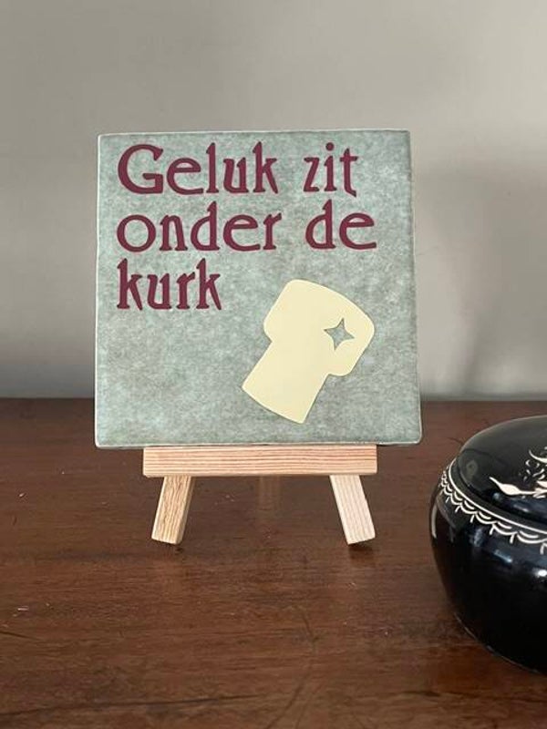 Geluk zit onder de kurk