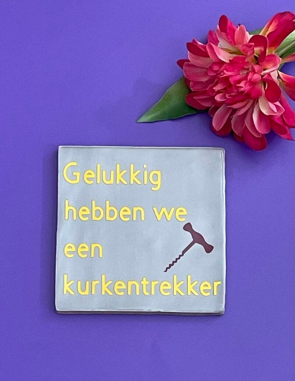 Gelukkig hebben we een kurkentrekker