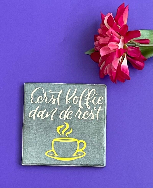 Eerst koffie en dan de rest