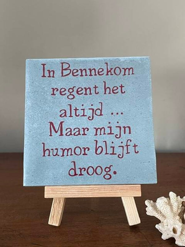 In Bennekom regent het altijd ...