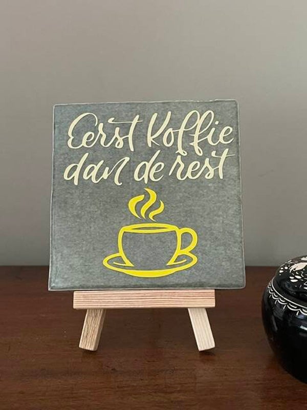 Eerst koffie dan de rest