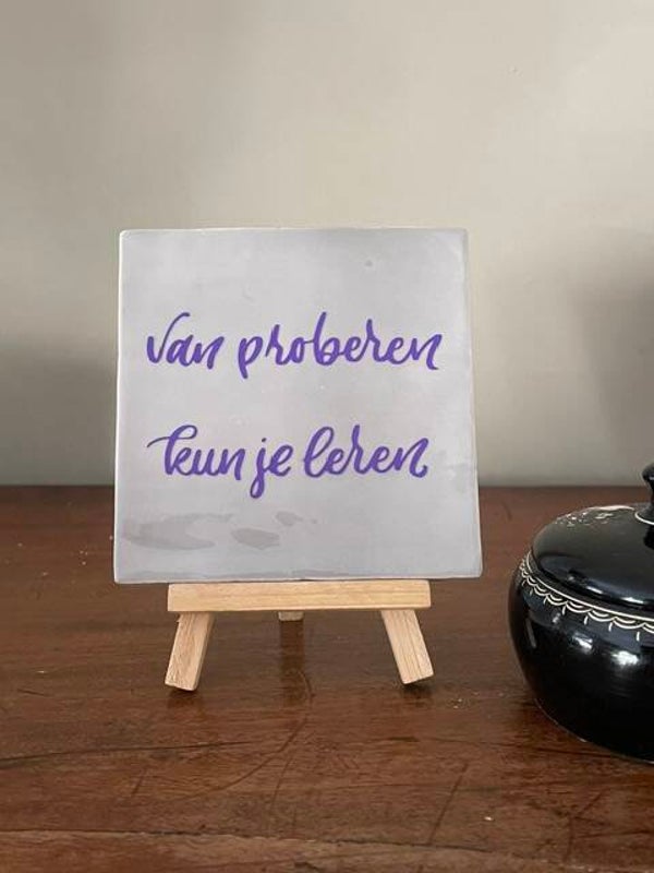 van proberen kun je leren