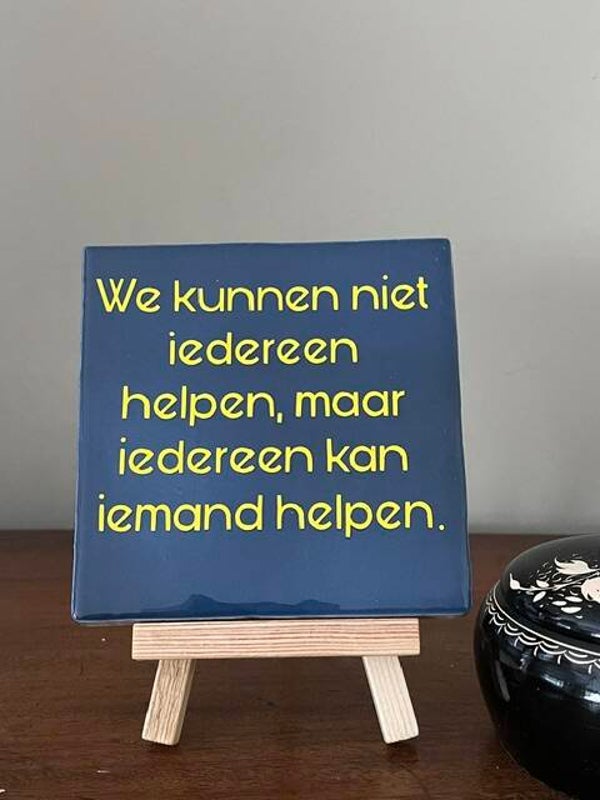 We kunnen niet iedereen helpen