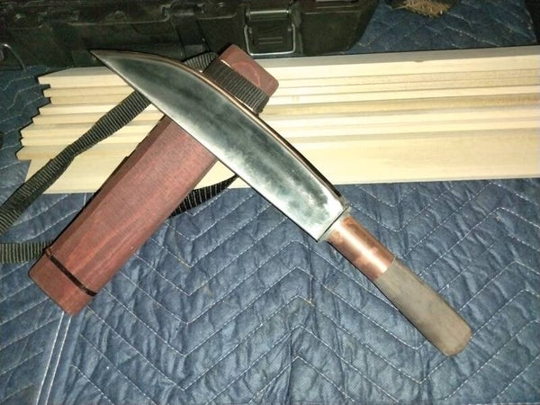 Hmong knife 10 inch blade. Walnut handle