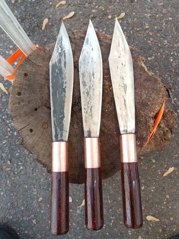 #2 bent back 10" hmong knife