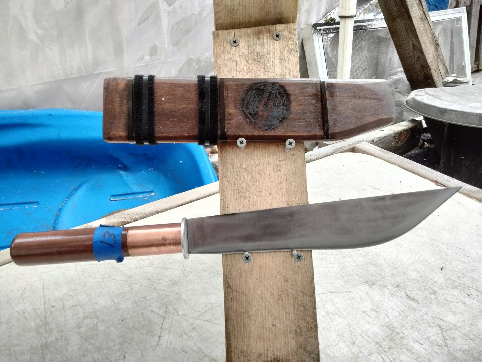 #6 vudoo's Hmong knife 10 inch blade.