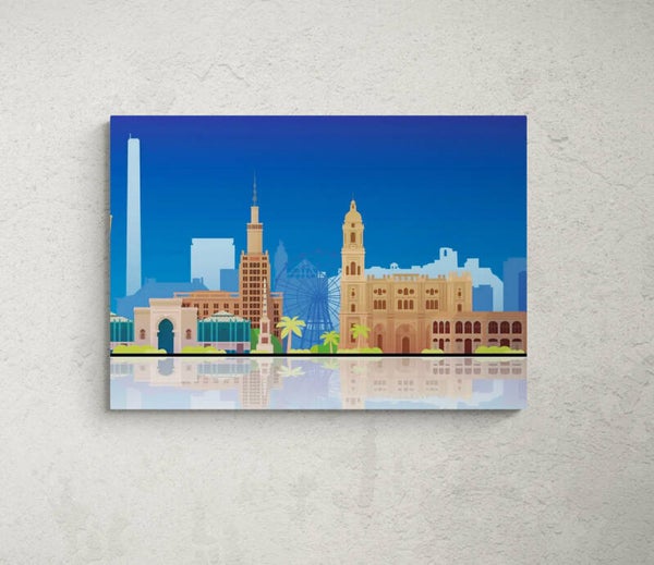 MALAGA sous un ciel bleu