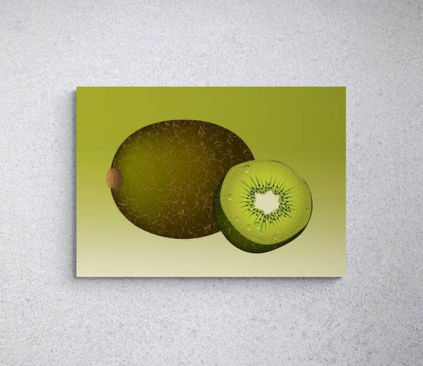 KIWIS sur un fond vert