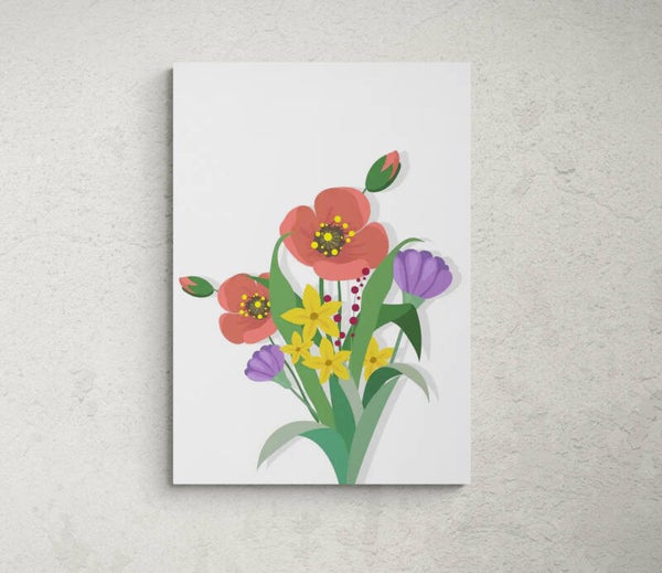BOUQUET sur fond blanc