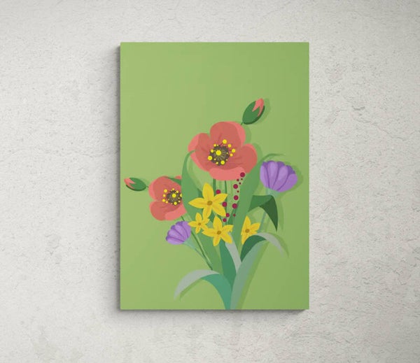BOUQUET fond vert