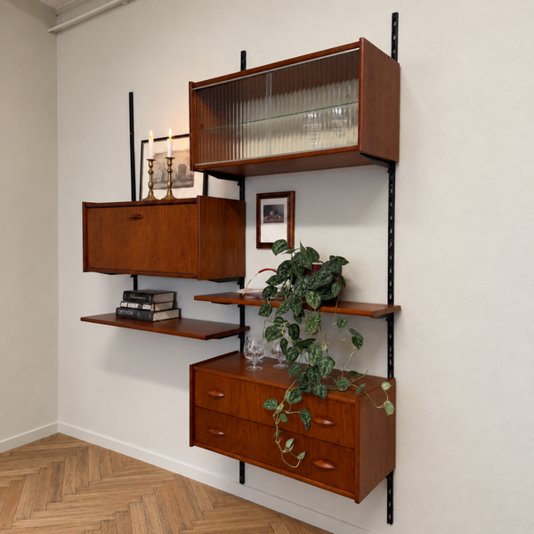 Vintage wandmeubel, teak GERESERVEERD