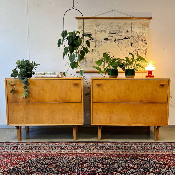 Vintage dressoir (set van 2 klepkasten)
