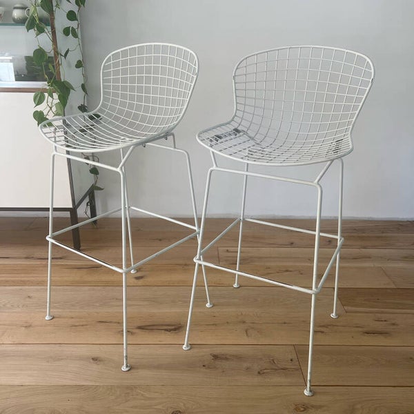 Vintage barkrukken, draadstaal