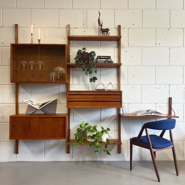 Vintage wandmeubel •Poul Cadovius• 1/2