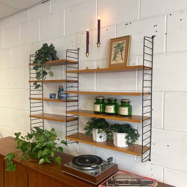 Vintage wandrek, Zweeds •Nisse String• SET 4/4