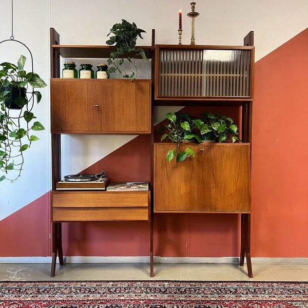 Vintage wandmeubel, vrijstaand