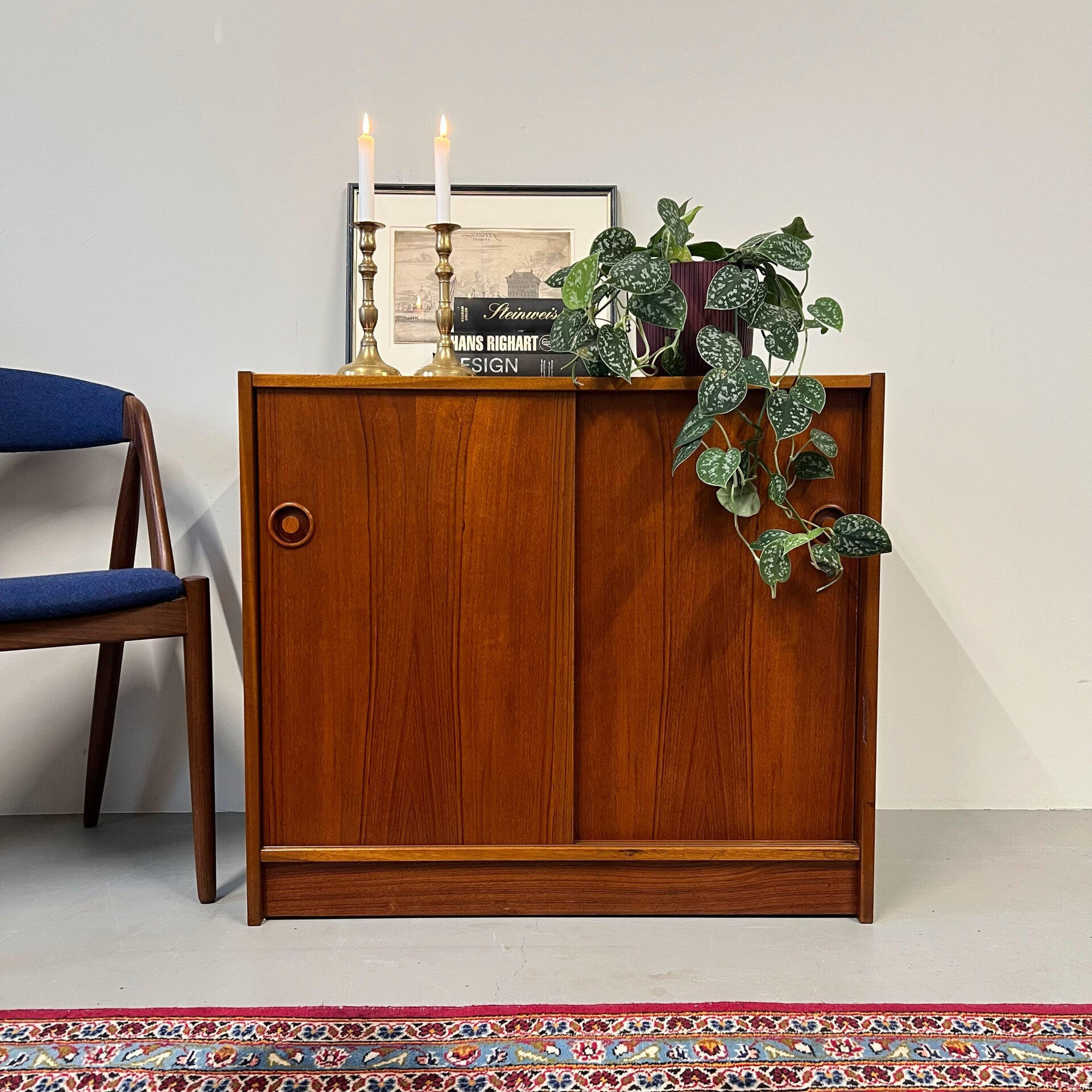 Vintage schuifdeurkast, Deens