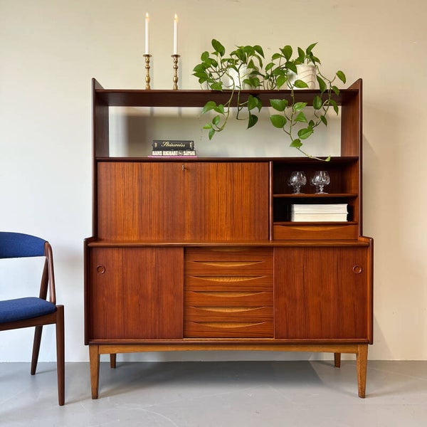 Vintage secretaire, highboard •Bräntorp• GERESERVEERD