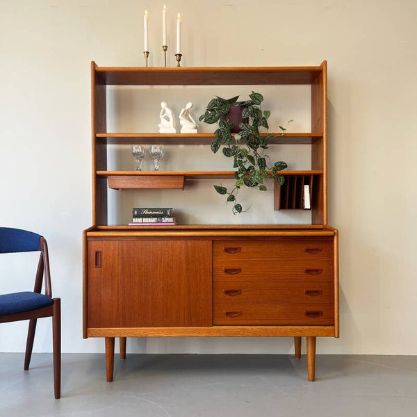 Vintage secretaire, highboard, Zweeds