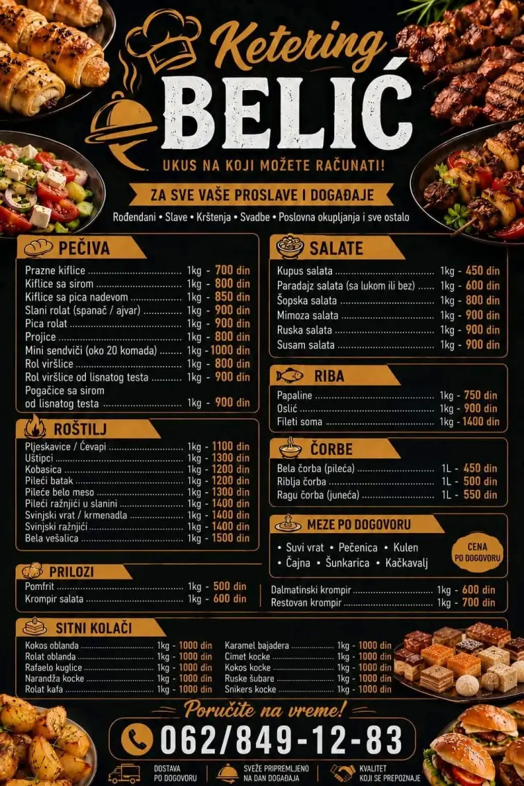 Ketering Belić Vršac slika cenovnik