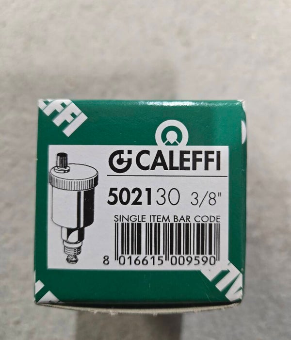 Caleffi - MINICAL PURGEUR D’AIR AUTOMATIQUE + CLAPET D’ISOLE MENT 3/8M - 5021 plomberie