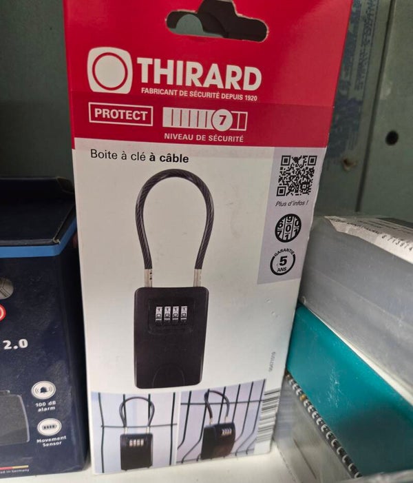 Boite a cle avec cable - a combinaison THIRARD  THIRARD