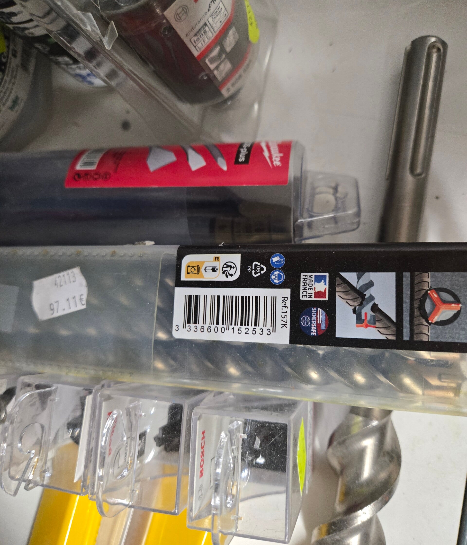 Diager - 6 Forets béton 4G4 16x310 4 taillants attachement SDS+ - 157KD16L0310