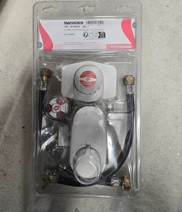 Détendeur inverseur gaz propane 6kg/h + détendeur basse pression 1,3kg/h ref B146600