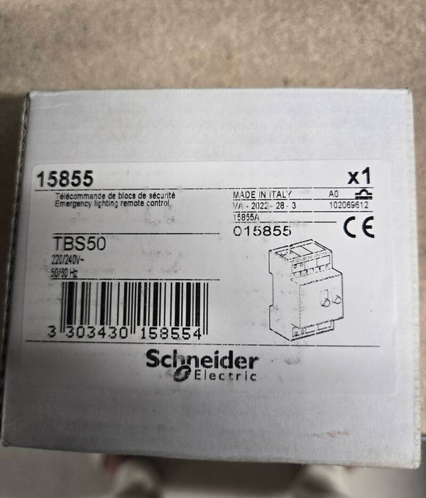Schneider Electric - TBS - télécommande de blocs d'éclairage de sécurité - compatibilité 50 blocs - 15855