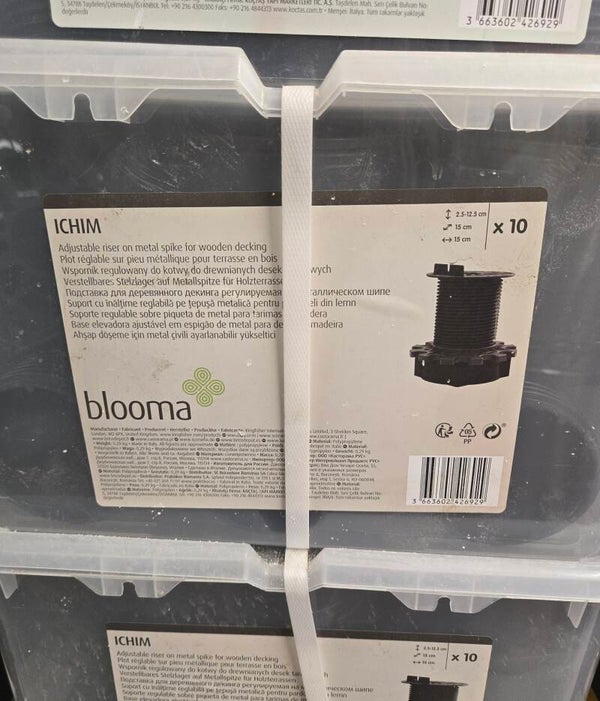 Plots vérin terrasse Blooma Ichim lot de 10