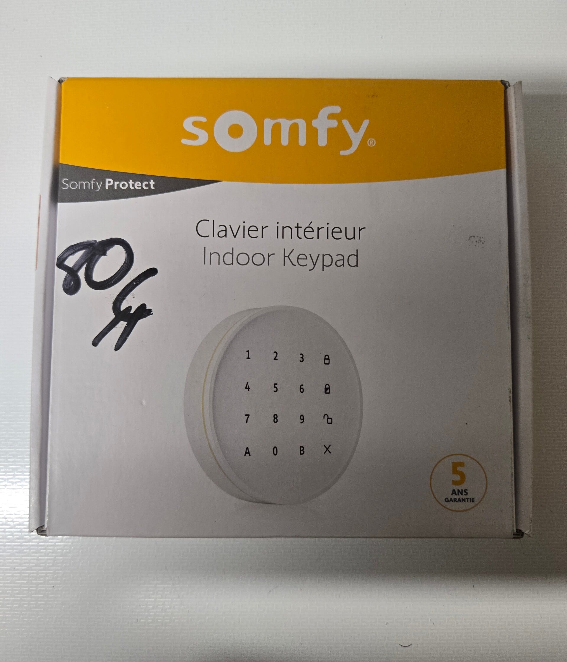 Clavier d'alarme intérieur à code Somfy Protect elec