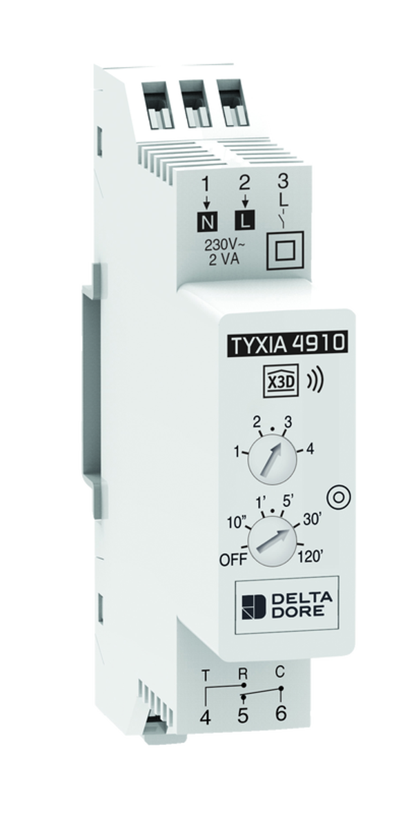 TYXIA 4910 DELTA DORE Récepteur modulaire pour commande d'éclairage