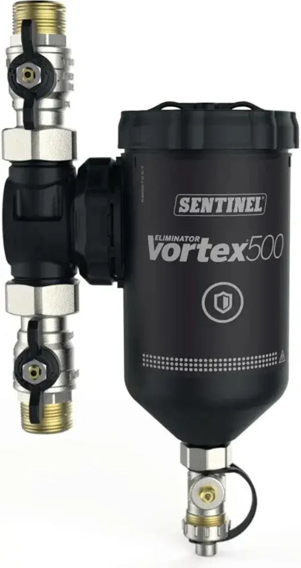 Filtre Eliminator Vortex 500 pour une filtration puissante en installation moyenne,compact, débit 50 l/min raccords 1"