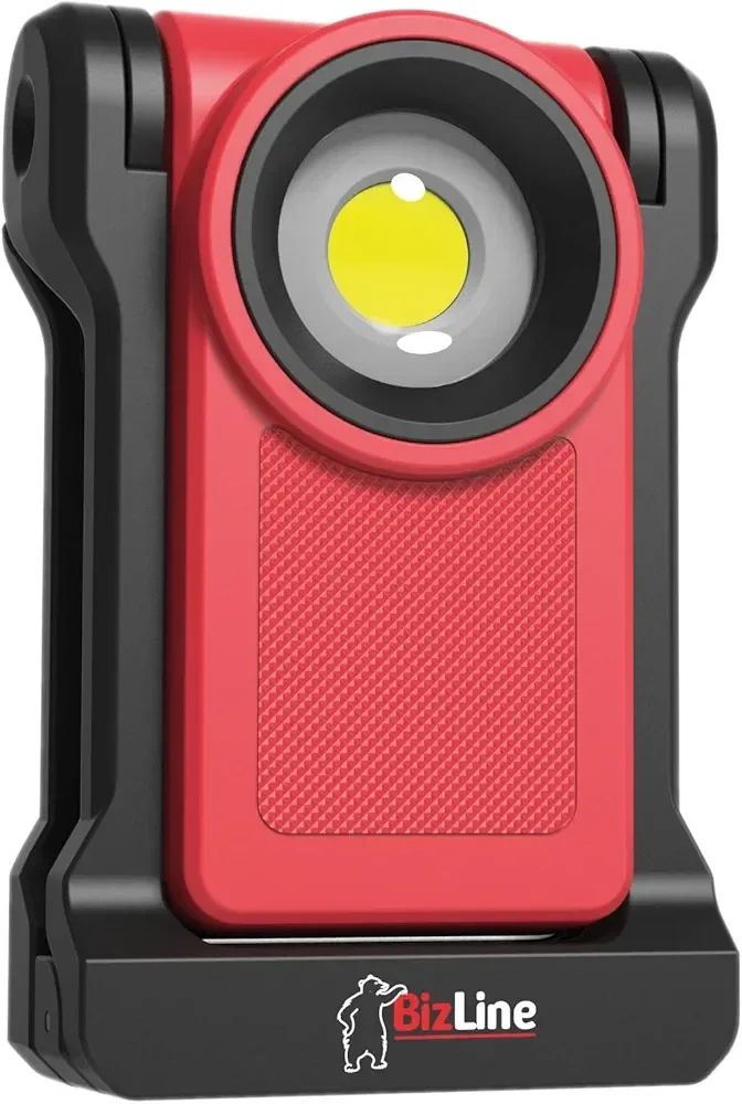 Mini projecteur de chantier LED 10 W rechargeable avec chargeur rapide | Bizline - 625051
