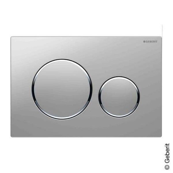 Geberit Sigma 20 plaque de déclenchement 115882JQ1 Plaque et boutons peints chrome mat