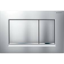 Geberit Sigma30 Plaque de déclenchement double touche, Chrome mat (115.883.JQ.1)