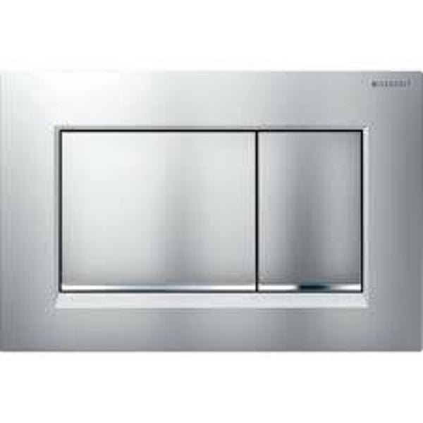 Geberit Sigma30 Plaque de déclenchement double touche, Chrome mat (115.883.JQ.1)