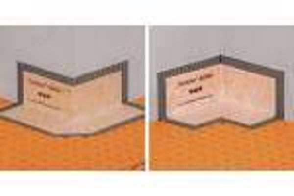 Lot de 2 angles sortants ou rentrants 90° préformés étanches KERDI-KERECK FA