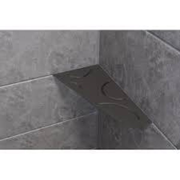 Tablette d'angle mural SHELF-S3 CURVE Gris Anthracite Référence : SES3D6TSDA