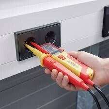 Testeur de tension et de continuité WIHA 0.51 000 V AC CAT IV + 2x piles AAA incluses - 45217