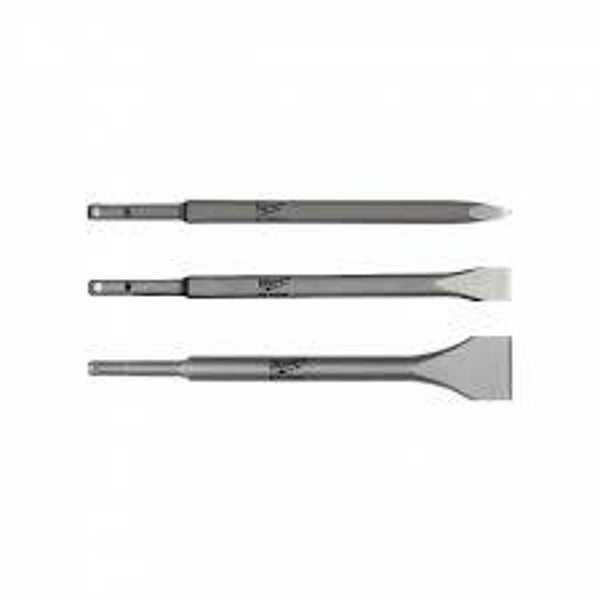 Kit burins SDS Plus SDS-Plus 3 pc chisel set Milwaukee | 4932430001