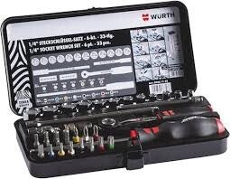 Coffret douilles et cliquet multi 1/4 - 33 pièces wurth