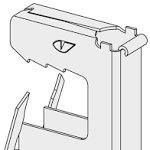 Attache tigre ATG28 pour structure métallique ép. de fer 2 à 8 mm boîte de 100 - 87569 - EUROCOUSTIC