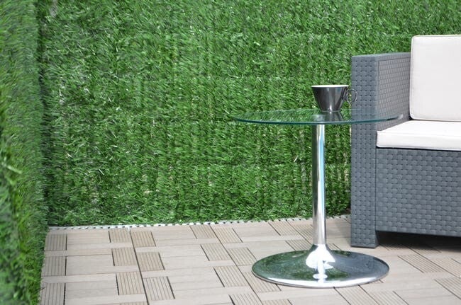 Réf 82799466 Haie artificielle tricolore, sapin 108 brins, Idéal Garden, H.1.5 x L.3 m Occultation forte