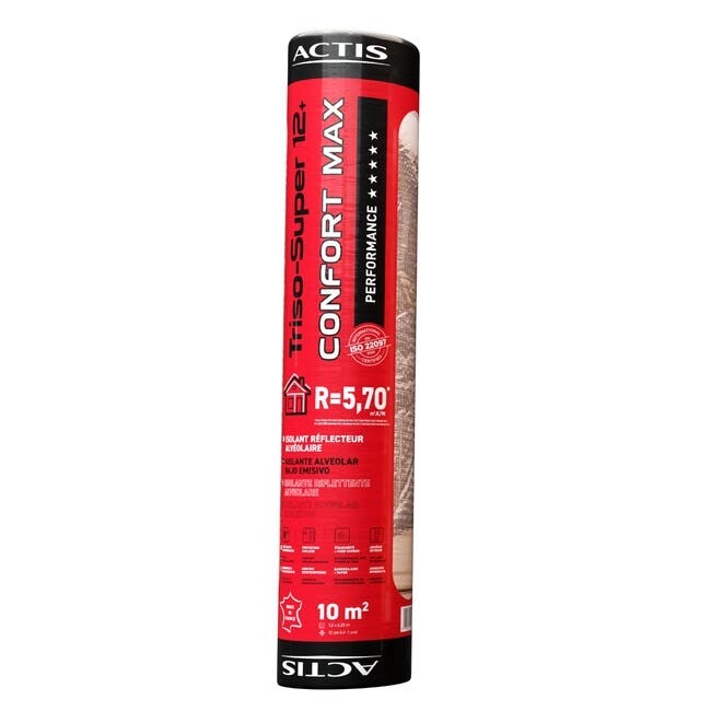Isolant réflecteur alvéolaire CONFORT MAX Triso-Super 12+ ACTIS R 5,40 m2