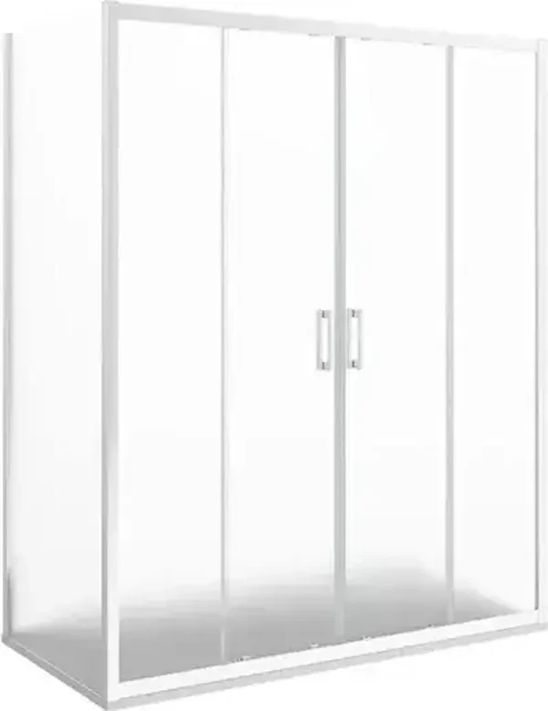 Paroi de douche porte 168 - 174 cm blanc MARQUE ORVIF professionnelle