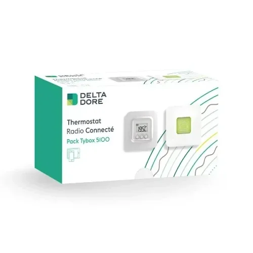 DELTA DOREPack Tybox 5100 connecté | 1 thermostat Tybox 5100 + 1 box connectée Tydom 1.0