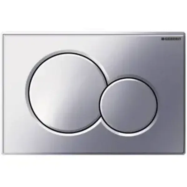 Geberit Plaque de déclenchement double touche SIGMA 01 chromé brillant, compatible bâti SIGMA DUOFIX UP 320 et 720 (115.770.21.5)