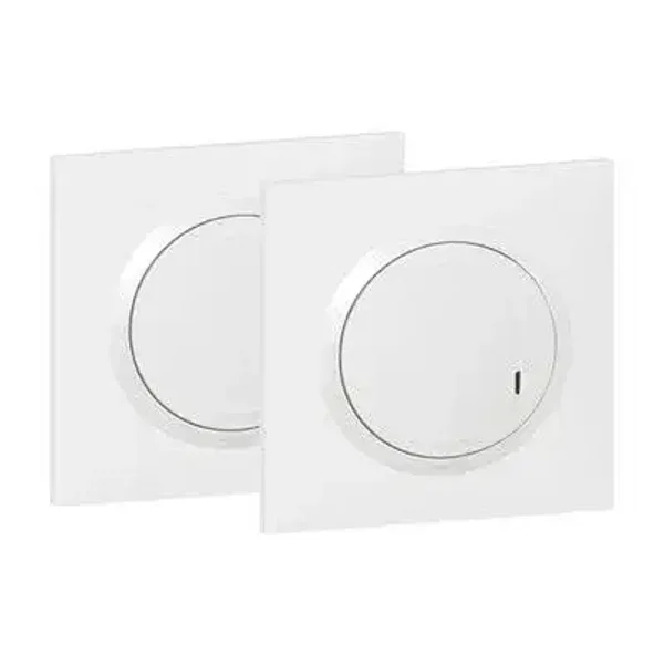 Legrand 600692 Prêt à poser dooxie créer un va-et-vient avec 1 commande sans fil et 1 interrupteur 230V~ livré complet blanc Référence: LEG600692