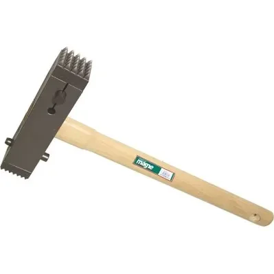 Marteau boucharde emmanché + plaquettes de dents - OUTIBAT